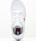 Men Casual Shoes Retro.Basket White Leather Tommy Hilfiger