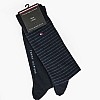 Men Socks Striped.Socks Blue Cotton Tommy Hilfiger Men Socks Striped.Socks Blue Cotton Tommy Hilfiger