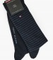 Men Socks Striped.Socks Blue Cotton Tommy Hilfiger