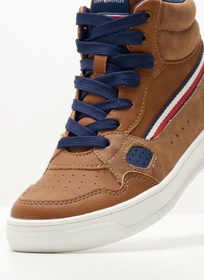 Παιδικά Παπούτσια Casual Low.Snk Πράσινο ECOleather Tommy Hilfiger