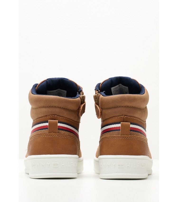 Kids Casual Shoes Stripes.High Tabba ECOleather Tommy Hilfiger