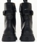 Women Boots Th.Bikerboot Black Leather Tommy Hilfiger