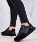 Women Casual Shoes Th.Ess.Runner Black Leather Tommy Hilfiger