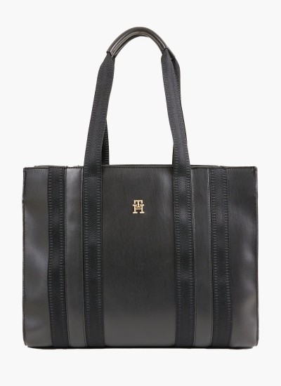 Γυναικείες Τσάντες Duffle.Quilt Μπλε ECOleather Tommy Hilfiger
