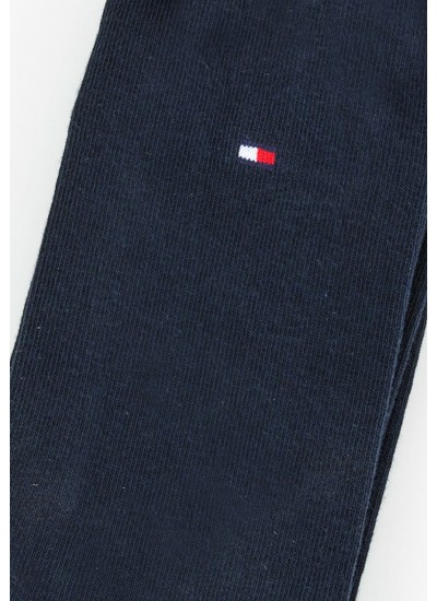 Ανδρικές Κάλτσες Th.Sock.2P Μπλε Βαμβάκι Tommy Hilfiger