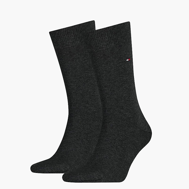 Ανδρικές Κάλτσες Th.Sock.2P Γκρι Βαμβάκι Tommy Hilfiger