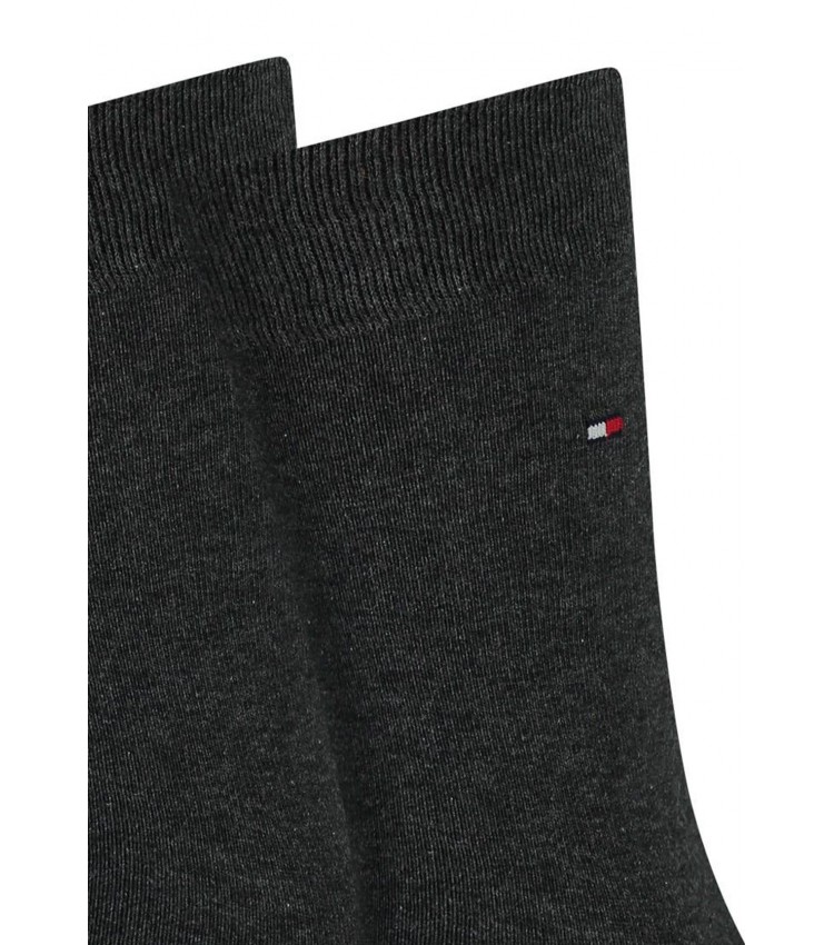 Ανδρικές Κάλτσες Th.Sock.2P Γκρι Βαμβάκι Tommy Hilfiger