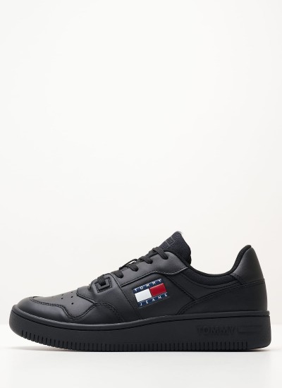Γυναικεία Παπούτσια Casual Highcut.Basket Multi Δέρμα Tommy Hilfiger
