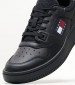 Women Casual Shoes Tjw.Retro Black Leather Tommy Hilfiger