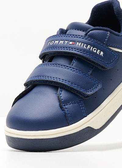 Παιδικά Παπούτσια Casual Low.Snk Πράσινο ECOleather Tommy Hilfiger
