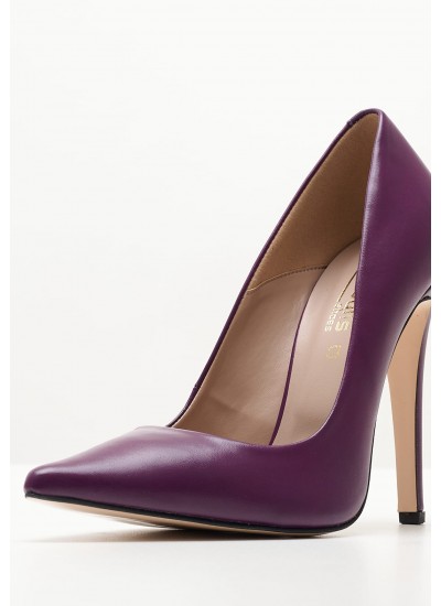 Women Pumps & Peeptoes High 2342.5001 Purple Leather Mortoglou