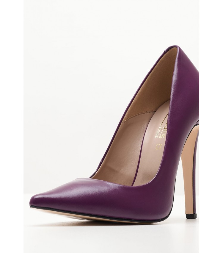 Women Pumps & Peeptoes High 2342.5001 Purple Leather Mortoglou