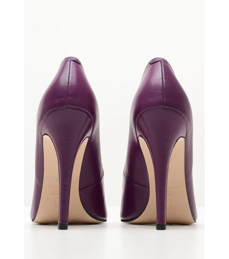 Women Pumps & Peeptoes High 2342.5001 Purple Leather Mortoglou