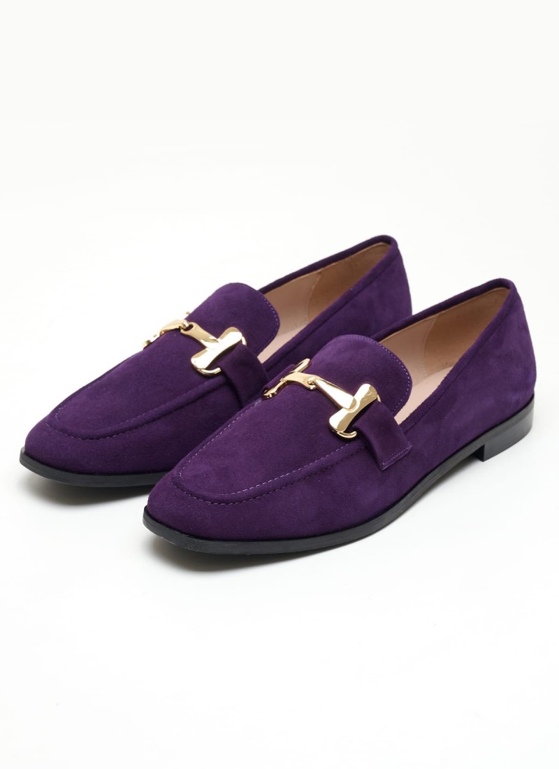 Purple moccasins sales