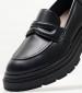 Women Moccasins 2344.20017 Black Leather Mortoglou