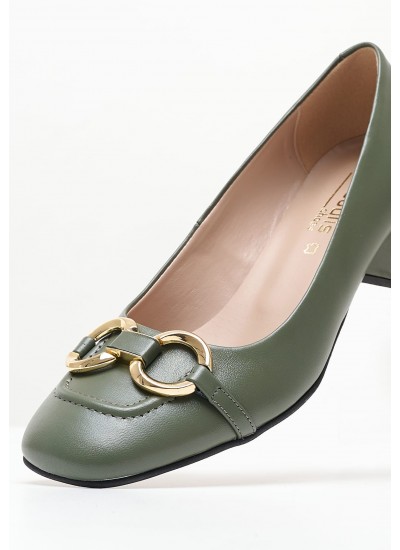 Women Pumps & Peeptoes Low 2344.30202 Olive Leather Mortoglou