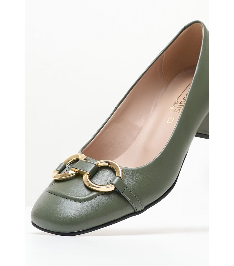 Women Pumps & Peeptoes Low 2344.30202 Olive Leather Mortoglou