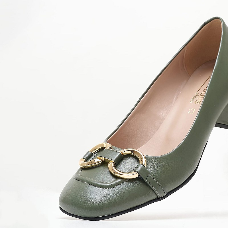 Women Pumps & Peeptoes Low 2344.30202 Olive Leather Mortoglou