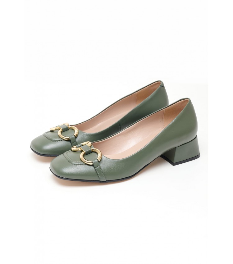 Women Pumps & Peeptoes Low 2344.30202 Olive Leather Mortoglou