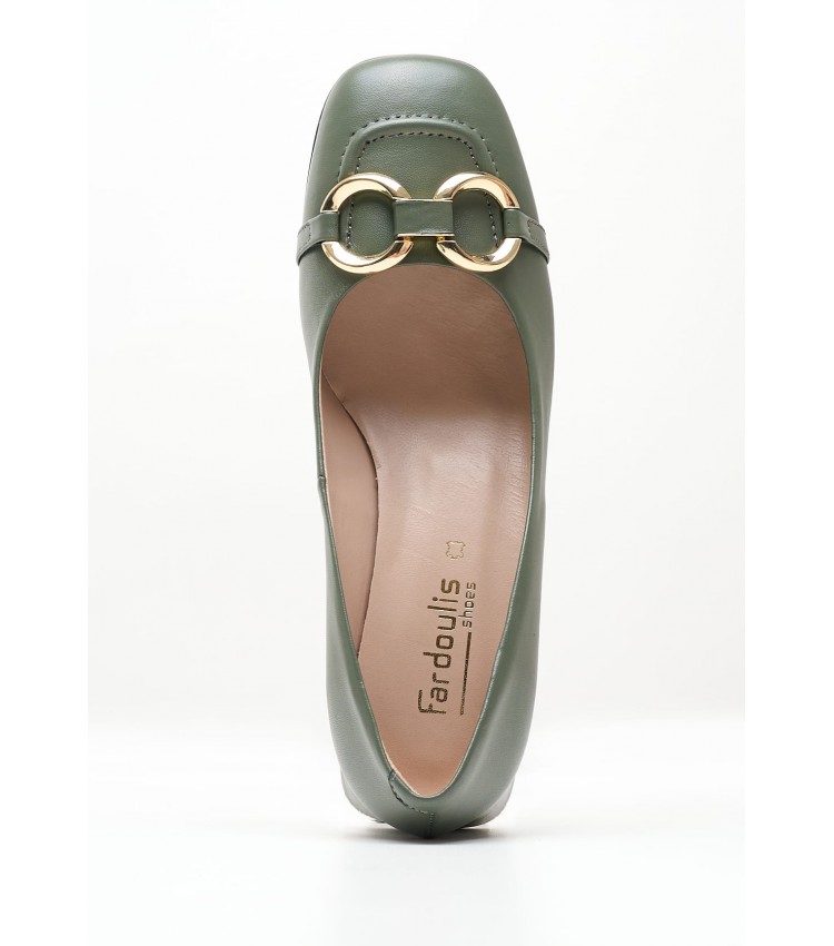 Women Pumps & Peeptoes Low 2344.30202 Olive Leather Mortoglou