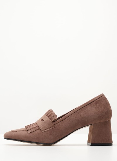 Women Pumps & Peeptoes High 2344.51613 Taupe Buckskin Mortoglou