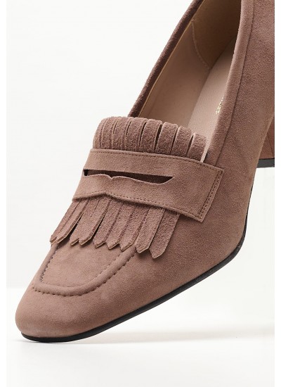 Women Pumps & Peeptoes High 2344.51613 Taupe Buckskin Mortoglou