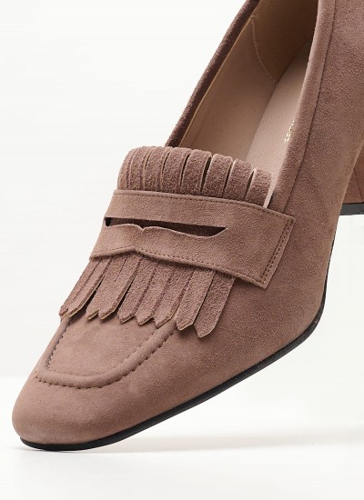 Women Pumps & Peeptoes High 2344.51613 Taupe Buckskin Mortoglou