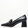 Women Moccasins 2344.51906 Black Leather Mortoglou Women Moccasins 2344.51906 Black Leather Mortoglou