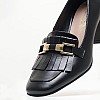 Women Moccasins 2344.51906 Black Leather Mortoglou Women Moccasins 2344.51906 Black Leather Mortoglou