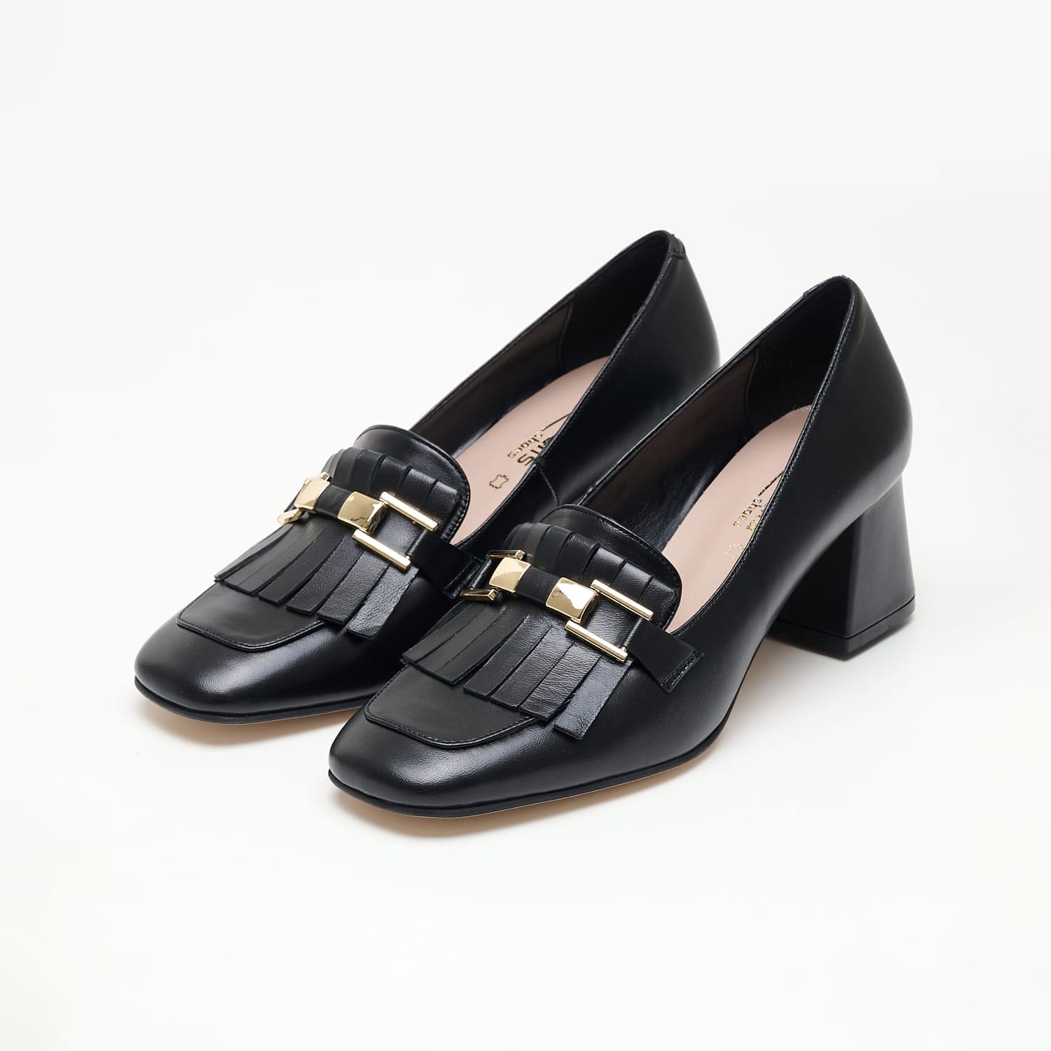 Women Moccasins 2344.51906 Black Leather Mortoglou Women Moccasins 2344.51906 Black Leather Mortoglou