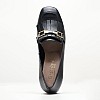 Women Moccasins 2344.51906 Black Leather Mortoglou Women Moccasins 2344.51906 Black Leather Mortoglou