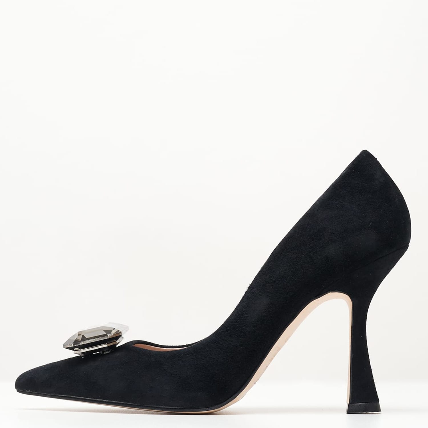 Γυναικείες Γόβες & Peeptoes Χαμηλές 2345.93323 Μαύρο Δέρμα Καστόρι Mortoglou