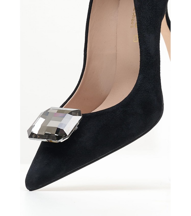 Women Pumps & Peeptoes Low 2345.93323 Black Buckskin Mortoglou