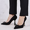 Γυναικείες Γόβες & Peeptoes Χαμηλές 2345.93323 Μαύρο Δέρμα Καστόρι Mortoglou