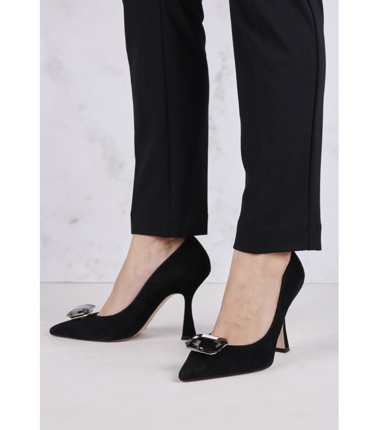 Women Pumps & Peeptoes Low 2345.93323 Black Buckskin Mortoglou