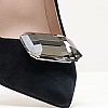Γυναικείες Γόβες & Peeptoes Χαμηλές 2345.93323 Μαύρο Δέρμα Καστόρι Mortoglou