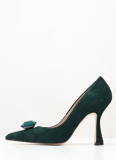 Women Pumps & Peeptoes Low 2345.93323 Green Buckskin Mortoglou