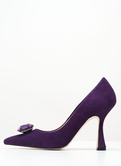 Women Pumps & Peeptoes Low 2345.93323 Purple Buckskin Mortoglou