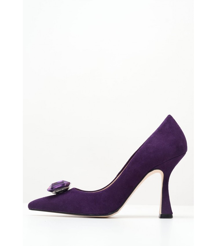 Women Pumps & Peeptoes Low 2345.93323 Purple Buckskin Mortoglou