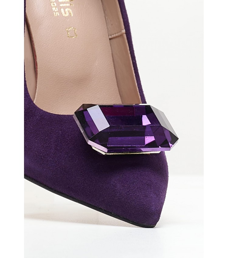 Women Pumps & Peeptoes Low 2345.93323 Purple Buckskin Mortoglou