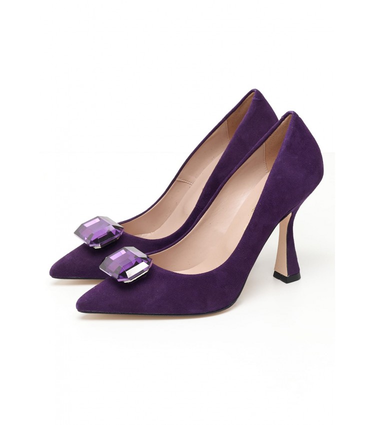 Women Pumps & Peeptoes Low 2345.93323 Purple Buckskin Mortoglou