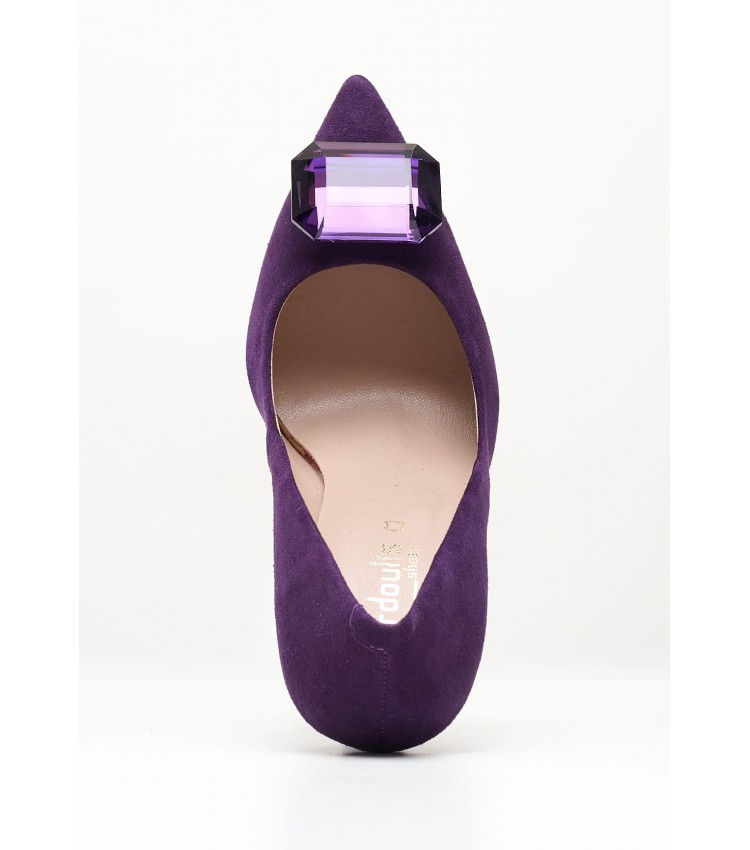 Women Pumps & Peeptoes Low 2345.93323 Purple Buckskin Mortoglou