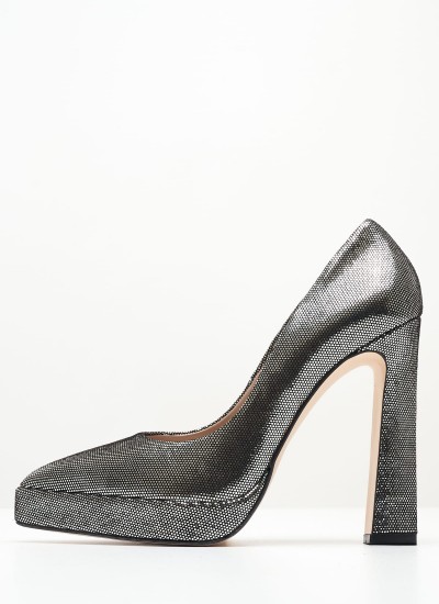 Women Pumps & Peeptoes High 2348.100500 Silver Leather Mortoglou