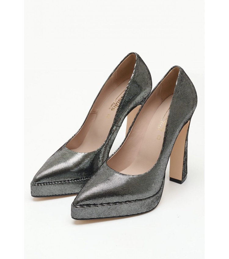 Women Pumps & Peeptoes High 2348.100500 Silver Leather Mortoglou