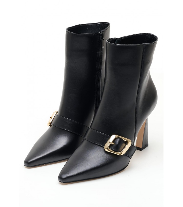 Women Boots 2356.95804 Black Leather Mortoglou