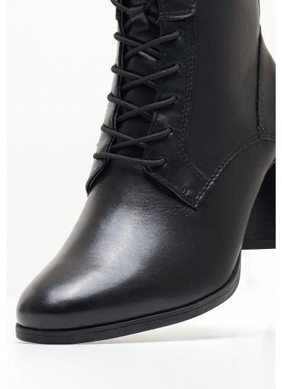 Women Boots 25103 Black Leather Tamaris