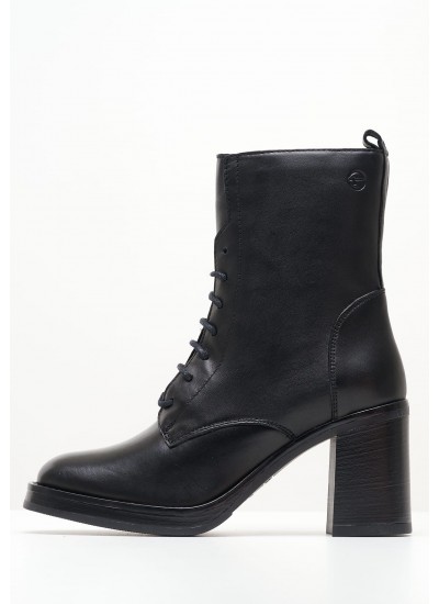 Women Boots 25114 Black Leather Tamaris