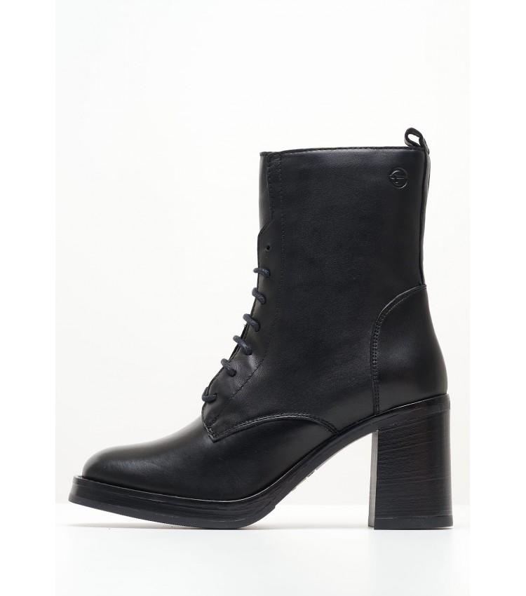 Women Boots 25114 Black Leather Tamaris