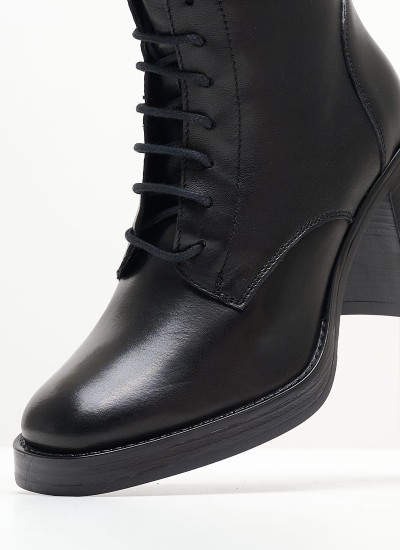 Women Boots 25114 Black Leather Tamaris