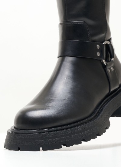 Γυναικείες Γόβες & Peeptoes Χαμηλές 22403 Μαύρο Δέρμα Tamaris